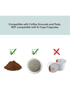 Cafetera Compacta Elite Gourmet EHC112 600W 14Oz Acero Inoxidable 2