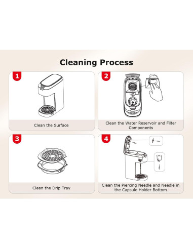 Cafetera de Una Sola Porción Bonsenkitchen CM3302 Plata 177-414ml