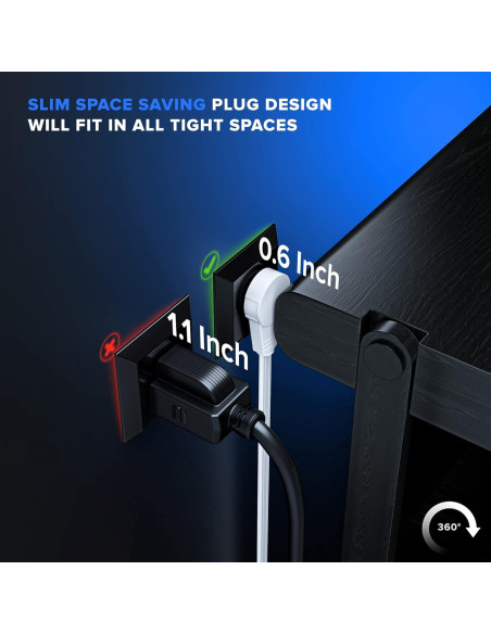 Cable de Extensión Maximm 1.83m Enchufe Plano 360 3 Salidas Cable de Extensión Maximm 1.83m Enchufe Plano 360 3 Salidas