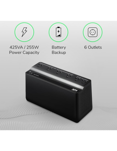 UPS APC BE425M 425VA Respaldo de Batería y Protección UPS APC BE425M 425VA Respaldo de Batería y Protección