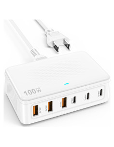 Cargador Rápido USB C 100W 6 Puertos GaN Shenzhen