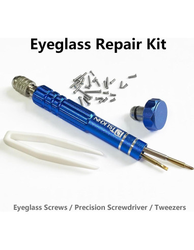 Kit de Reparación de Gafas PTSLKHN 2 en 1 con Tornillos