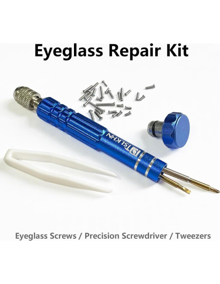 Kit de Reparación de Gafas PTSLKHN 2 en 1 con Tornillos