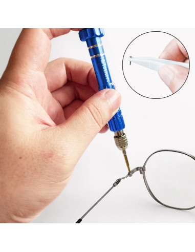 Kit de Reparación de Gafas PTSLKHN 2 en 1 con Tornillos