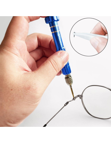 Kit de Reparación de Gafas PTSLKHN 2 en 1 con Tornillos