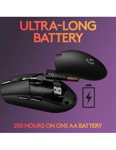 Ratón Gaming Inalámbrico Logitech G305 LIGHTSPEED Negro