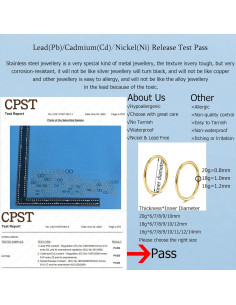 Set de 5 Aros Nasales Lantine Acero Quirúrgico 16G 6mm 2