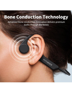 Auriculares Inalámbricos PSIER X11 Conducción Ósea IPX6 Negro 2