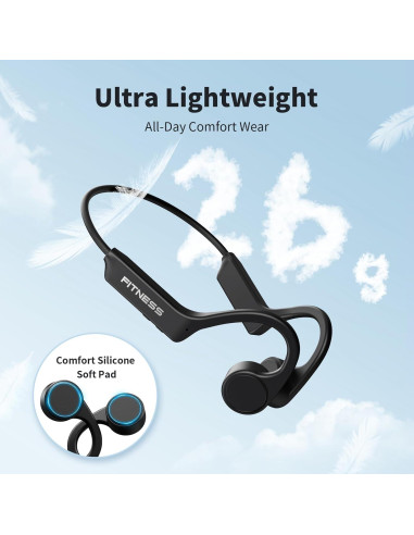 Auriculares Inalámbricos PSIER X11 Conducción Ósea IPX6 Negro