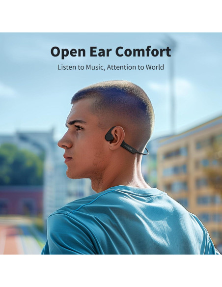 Auriculares Inalámbricos PSIER X11 Conducción Ósea IPX6 Negro