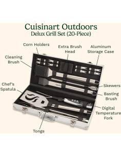 Juego de Herramientas de Parrilla Cuisinart 20 Piezas 2