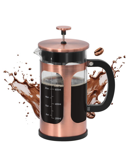 Prensa Francesa Panana 34oz Vidrio Borosilicato Cobre