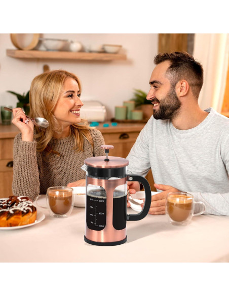 Prensa Francesa Panana 34oz Vidrio Borosilicato Cobre