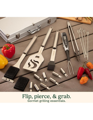 Juego de Herramientas de Parrilla Cuisinart 20 Piezas