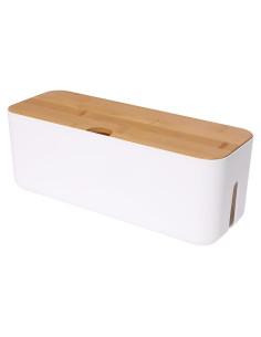 Caja de Gestión de Cables Changsuo Pequeña Blanca 30.48x10.16cm