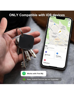 Etiqueta de Rastreo Bluetooth KZO - Paquete de 2, Negro 2