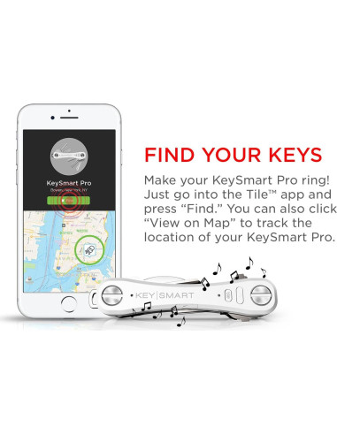 KeySmart Pro - Organizador de Llaves Inteligente con Bluetooth y Linterna LED