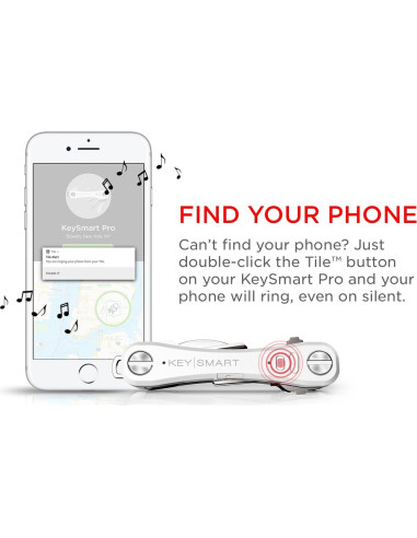 KeySmart Pro - Organizador de Llaves Inteligente con Bluetooth y Linterna LED
