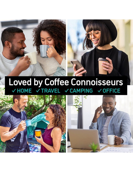 Cafetera Prensa Francesa Coffee Gator 1L Acero Inoxidable Gris