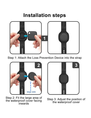 4 Pulseras Impermeables de Silicona para Tile Mate 2024/2022 - VAEKNVG