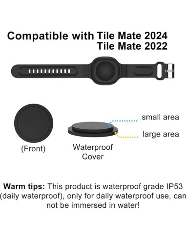 4 Pulseras Impermeables de Silicona para Tile Mate 2024/2022 - VAEKNVG