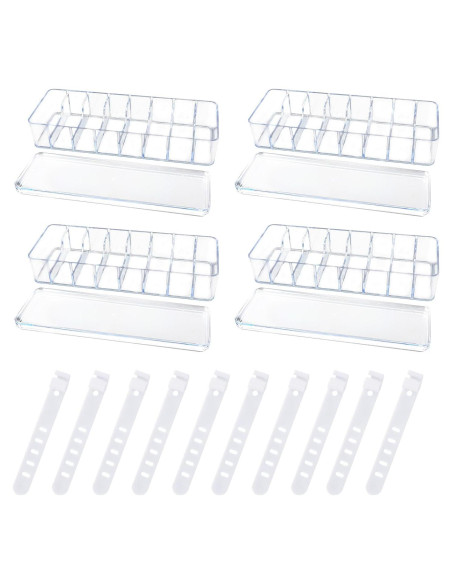 Caja organizadora de cables transparente PEUTIER 4 piezas 26.5x9.5x6cm Caja organizadora de cables transparente PEUTIER 4 piezas 26.5x9.5x6cm