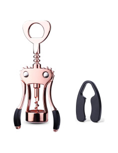 Sacacorchos Drincarier de ala con abridor dorado 2 en 1