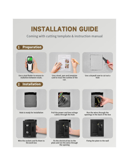 Kit de gestión de cables para TV HAPYTHDA negro 19.9x15.6 cm