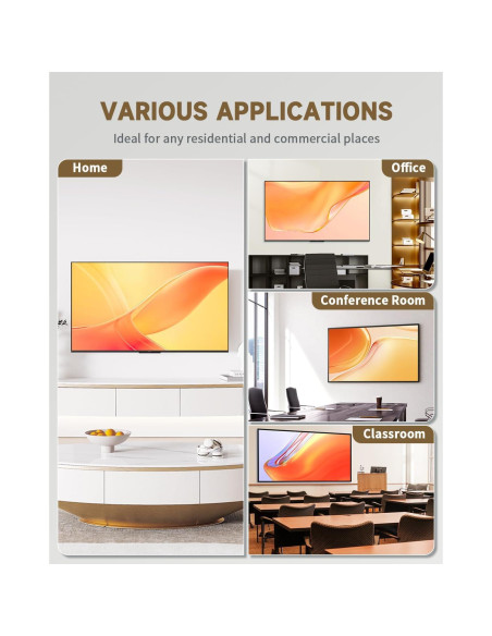 Kit de gestión de cables para TV HAPYTHDA negro 19.9x15.6 cm