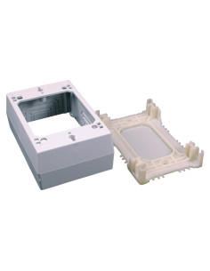 Cubierta de Cables Wiremold C53 para Pared, Organizador Blanco