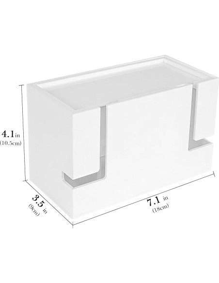 Caja Organizadora de Cables Linkidea para Baño 18x9x10.5cm Caja Organizadora de Cables Linkidea para Baño 18x9x10.5cm