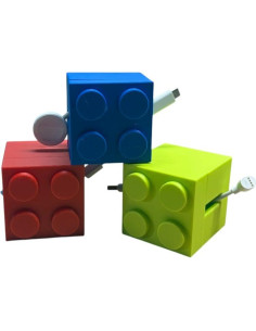 Organizador de Cables en Cubo - Ladrillo Arcoíris - Pequeño y Grande 2