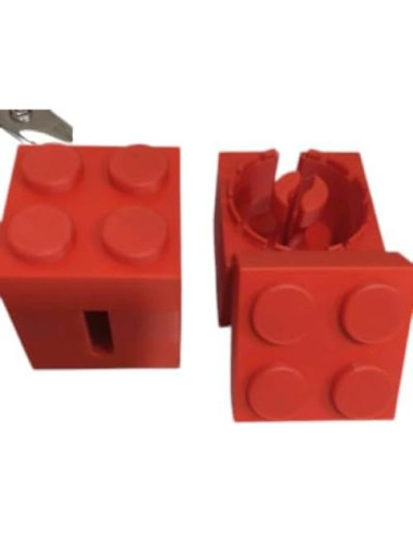 Organizador de Cables en Cubo - Ladrillo Arcoíris - Pequeño y Grande