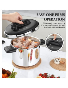 Olla de Presión KOCH SYSTEME CS Acero Inoxidable 6.3L 2