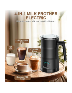 Espumador de Leche Eléctrico NWOUIIAY 4 en 1 350ml 2