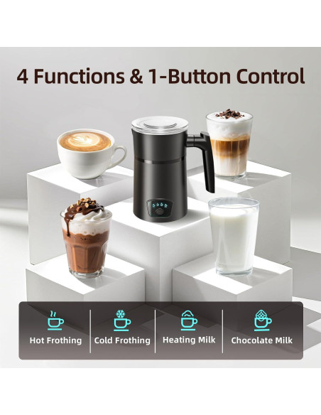 Espumador de Leche Eléctrico AGORVIO FF05 550ml 400W