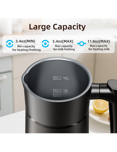 Espumador de Leche Eléctrico AGORVIO FF05 550ml 400W