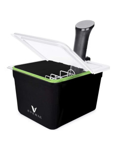 Contenedor Sous Vide 12 Cuartos Everie con Tapa Plegable y Soporte