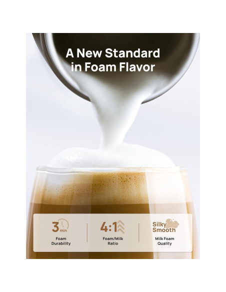 Espumador de Leche Dreo DR-KMF003 Eléctrico 4-en-1 Negro