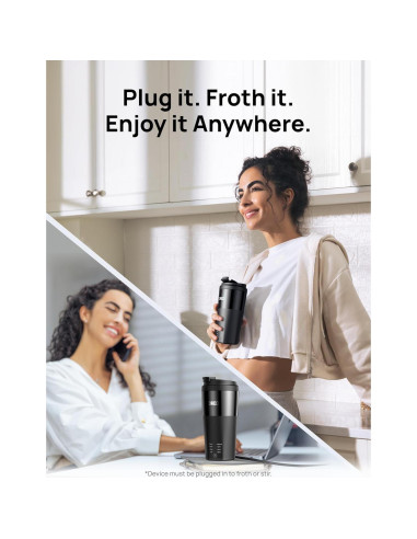 Espumador de Leche Dreo DR-KMF003 Eléctrico 4-en-1 Negro