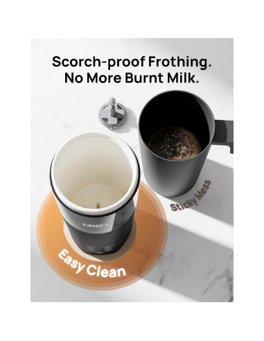 Espumador de Leche Dreo DR-KMF003 Eléctrico 4-en-1 Negro