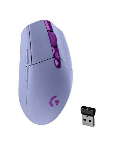 Logitech G305 LIGHTSPEED Ratón Inalámbrico 12K DPI Lila