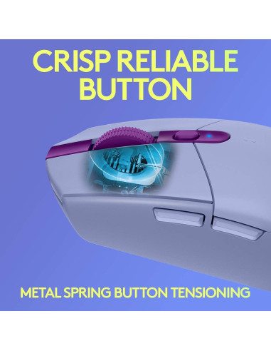 Logitech G305 LIGHTSPEED Ratón Inalámbrico 12K DPI Lila