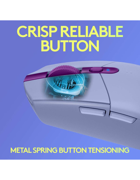 Logitech G305 LIGHTSPEED Ratón Inalámbrico 12K DPI Lila Logitech G305 LIGHTSPEED Ratón Inalámbrico 12K DPI Lila