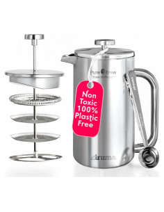 Prensa Francesa Ziruma 34 Oz Acero Inoxidable Quirúrgico