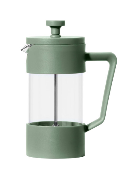Cafetera Prensa Francesa Oggi 12oz Vidrio Borosilicato Oliva