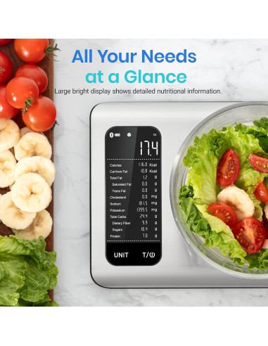 Báscula de Cocina Inteligente Etekcity ESN00 Acero Inoxidable 5 kg