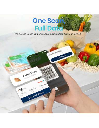 Báscula de Cocina Inteligente Etekcity ESN00 Acero Inoxidable 5 kg