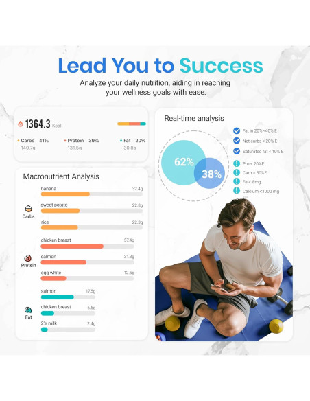 Báscula de Cocina Inteligente Etekcity ESN00 Acero Inoxidable 5 kg