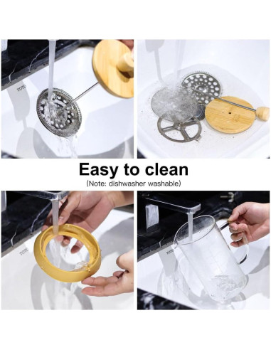 Cafetera Prensa Francesa wedrink 1000ml Vidrio Borosilicato